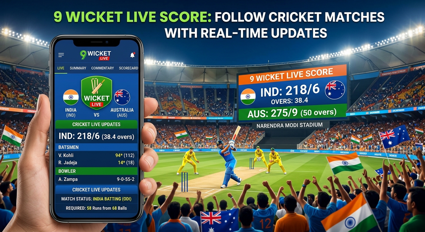 9 Wicket Live Score: Follow Cricket Matches With Real-Time Updates