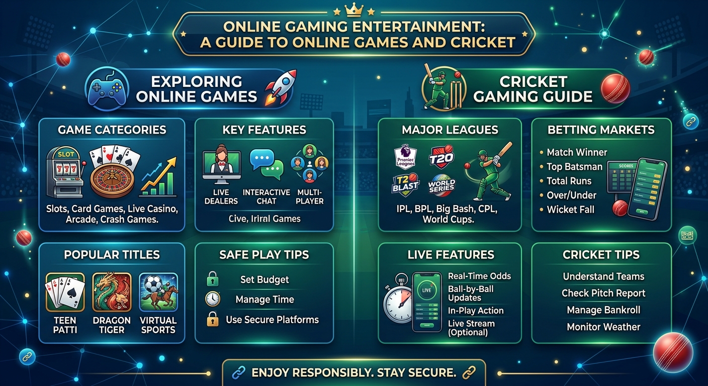 9Wickets Online Gaming Entertainment: A Guide to Online Games and Cricket